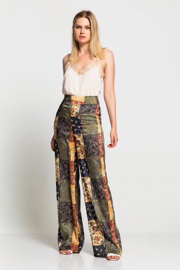 Picture of Patterned Patterned Loose Trousers