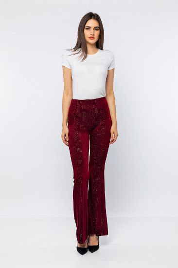 Picture of Velvet Flare Trotter Silvery Trousers