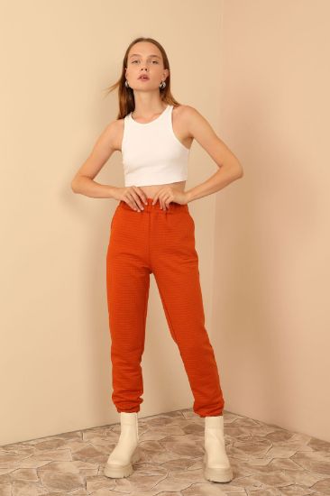 Picture of Kapitone Material Basen Six Size Woman Trousers Cinnamon