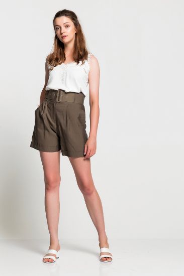 Picture of Belted belted Linen Short