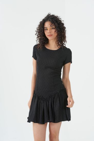 Picture of Short Sleeved skirt Ruffle Mini Dress