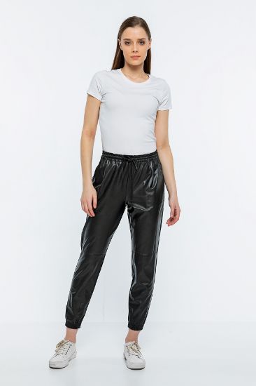 Picture of Elastic Sport wear Sport Sport Side with pockets Leather Leather Leather Trousers