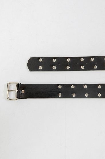 Picture of Metal Kuşgözü Detailed Leather Woman Belt Black