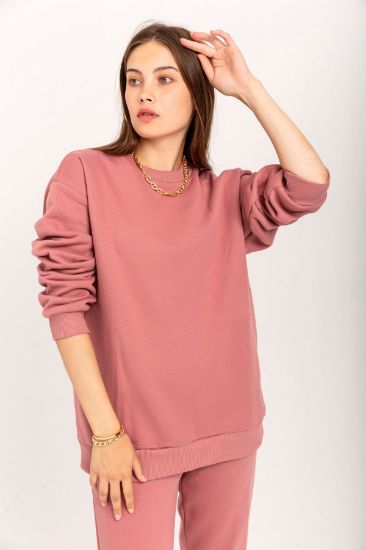 Picture of raising 3 Thread Material Long Maxi Sleeve Basen Six Size Woman Sweatshirt Rose Kurusu