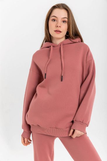 Picture of raising 3 Thread Material Long Maxi Sleeve Basen Size Woman Sweatshirt Rose Kurusu