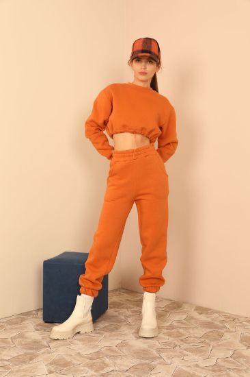 Picture of raising 3 Thread Material Long Maxi Sleeve&#x20; Woman Sweatshirt Cinnamon