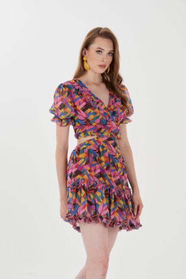 Picture of Backpack low-cut Chiffon Mini Dress