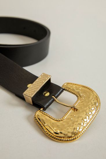 Picture of Suni Leather Material C Toka Woman Belt Black