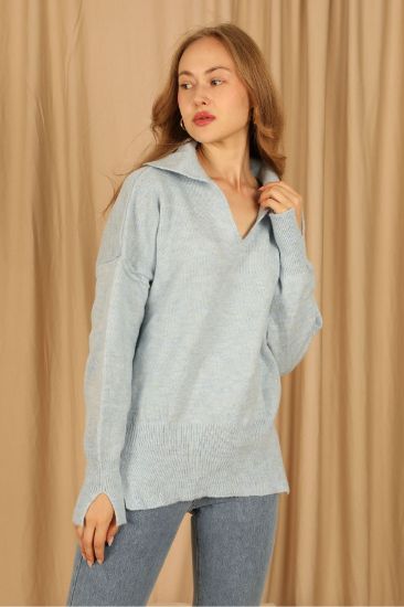 Picture of Knitwear Material Shirt Neck Woman Pullover Bebemavi