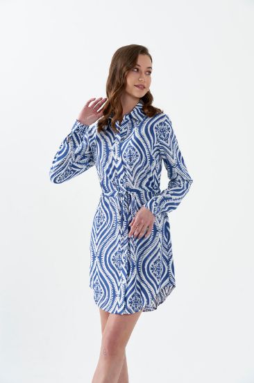 Picture of Viscose Mini Shirt Dress