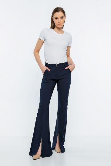 Picture of High Waist slit Flare Trotter Trousers
